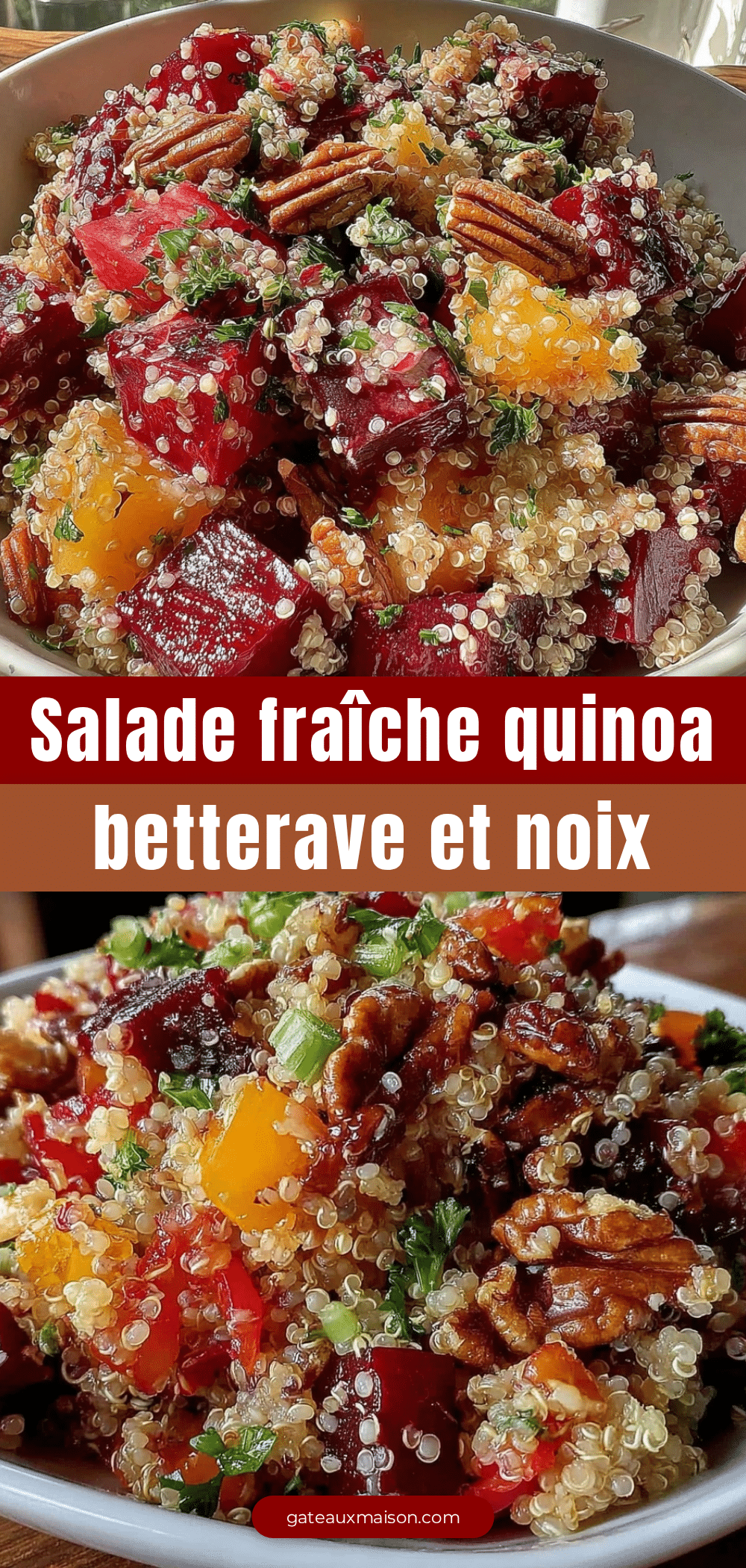 salade de quinoa betterave rouge noix du périgord recipe