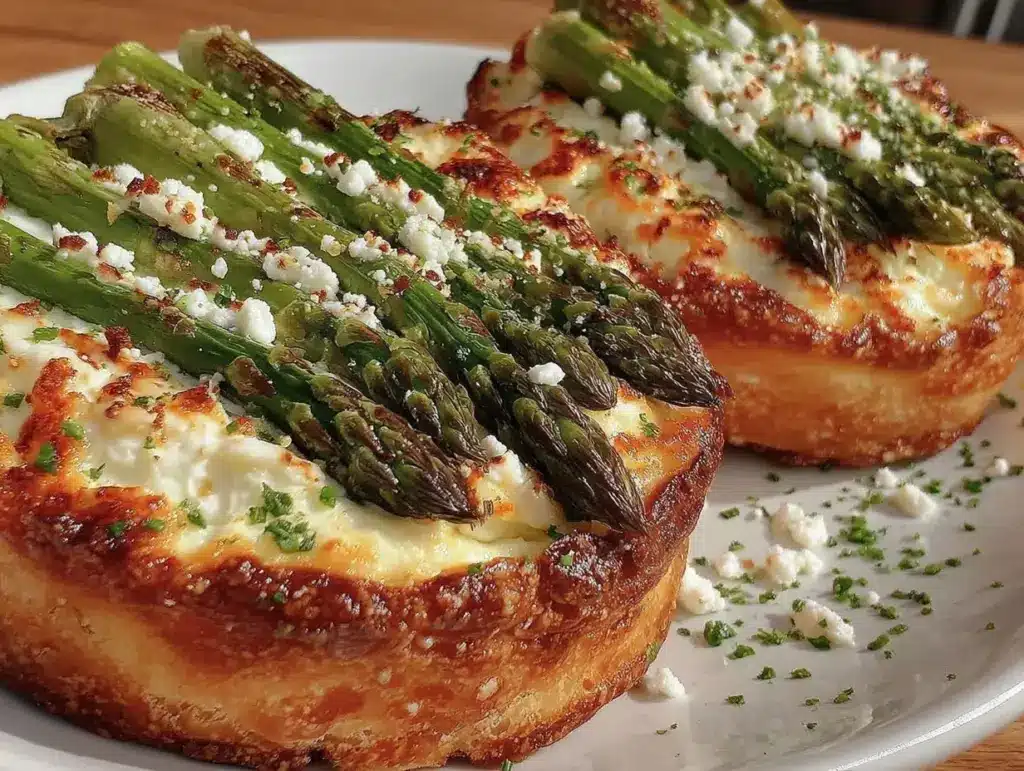 tartelettes aux asperges vertes et fromage de chèvre frais - featured image
