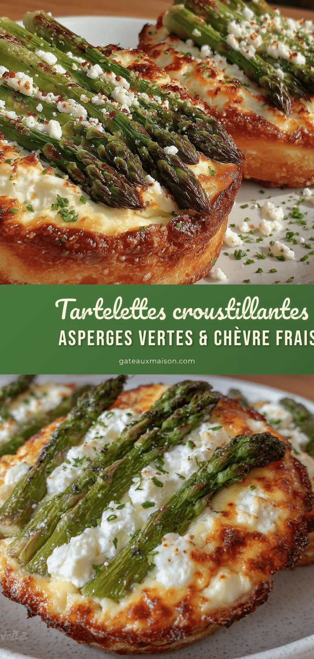tartelettes aux asperges vertes et fromage de chèvre frais recipe