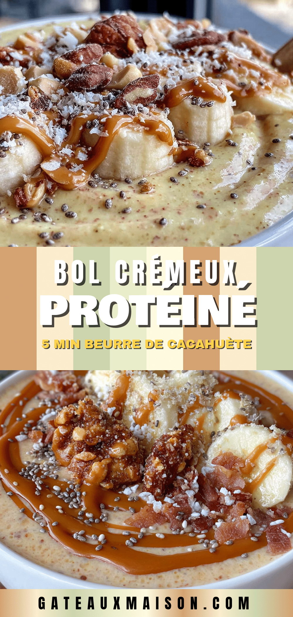 bol protéiné beurre de cacahuète prêt en 5 minutes recipe