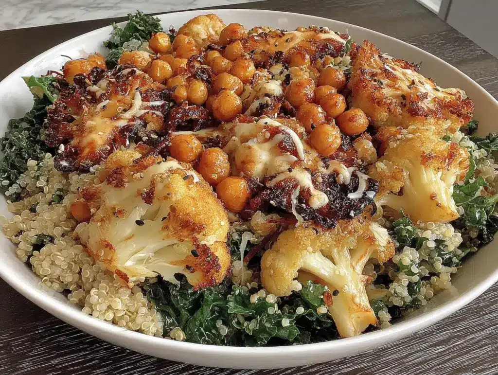 Bol quinoa pois chiches faible IG - featured image