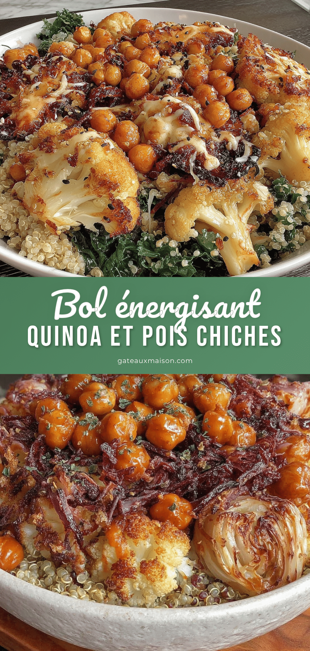 Bol quinoa pois chiches faible IG recipe