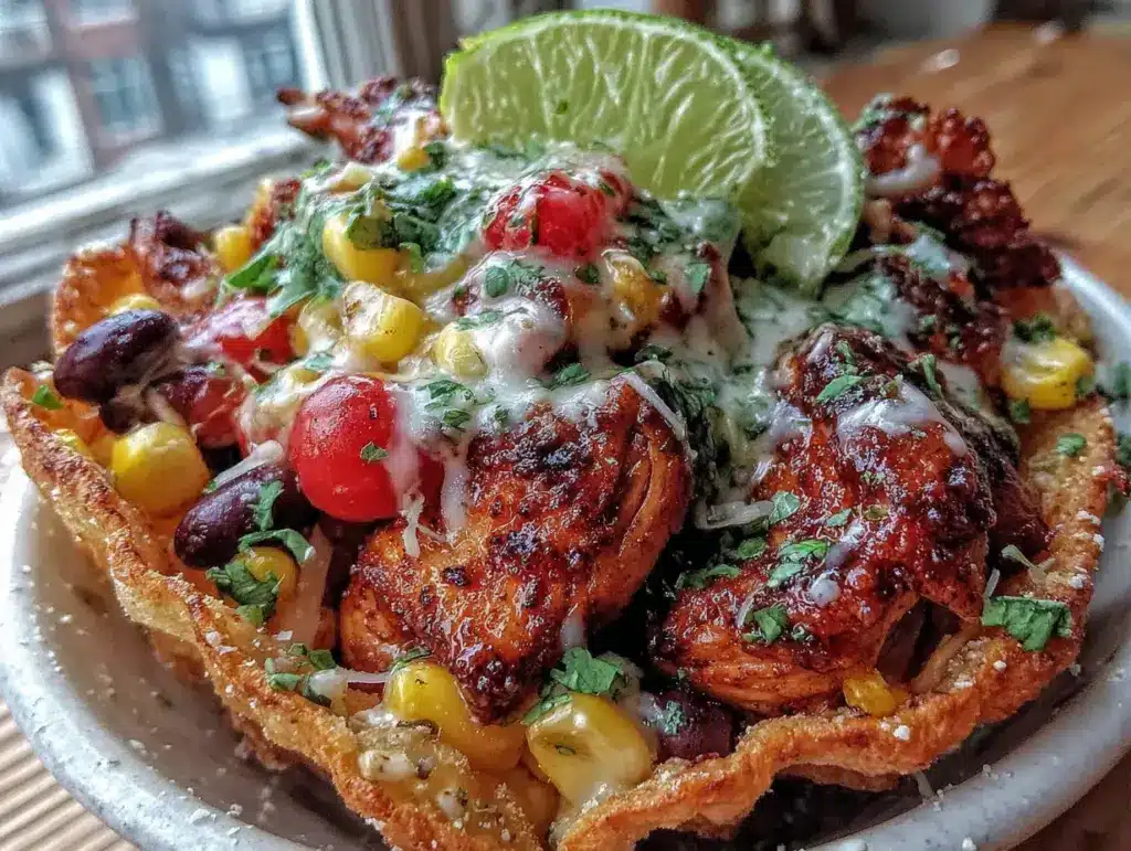 bols de poulet tacos croustillants à lair fryer - featured image