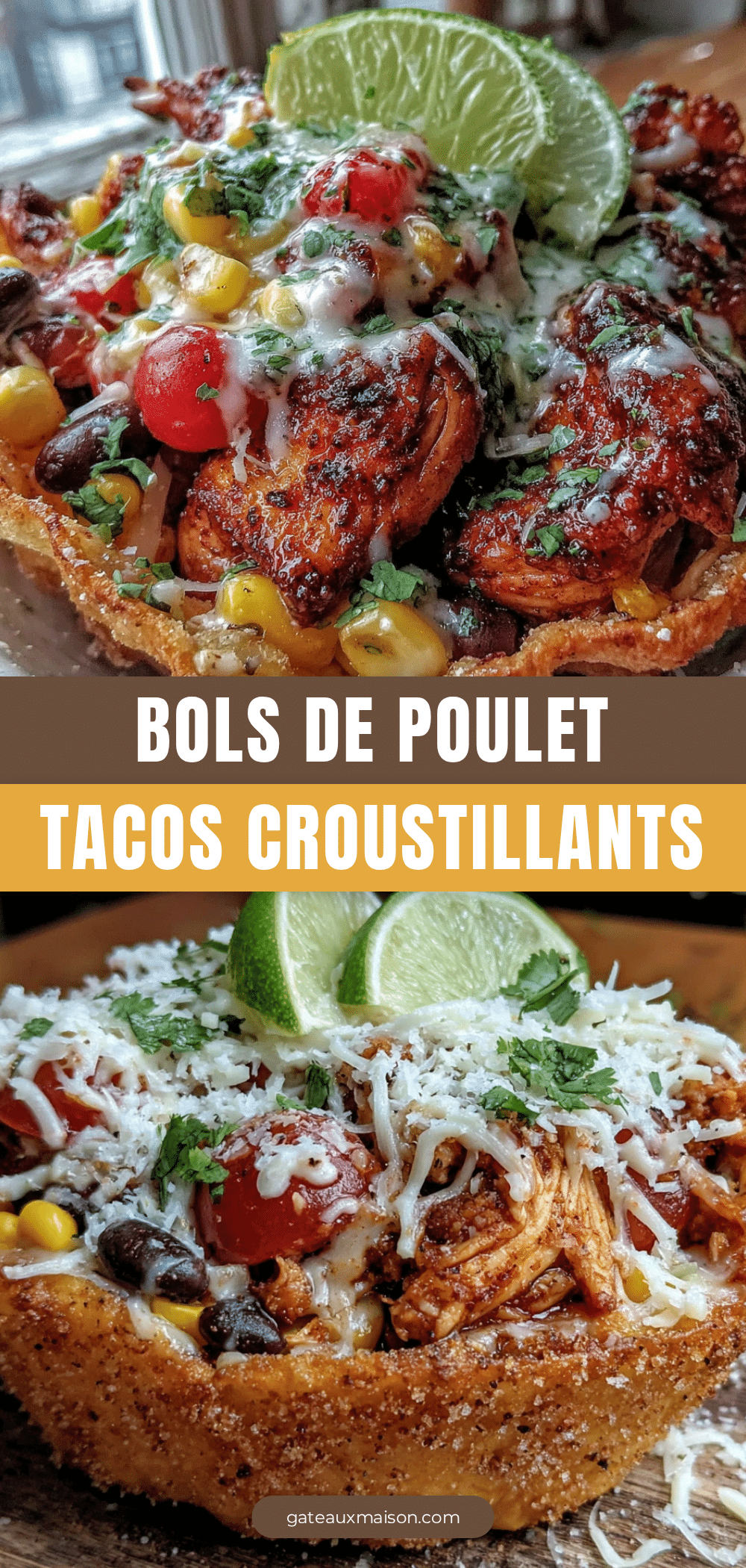 bols de poulet tacos croustillants à lair fryer recipe