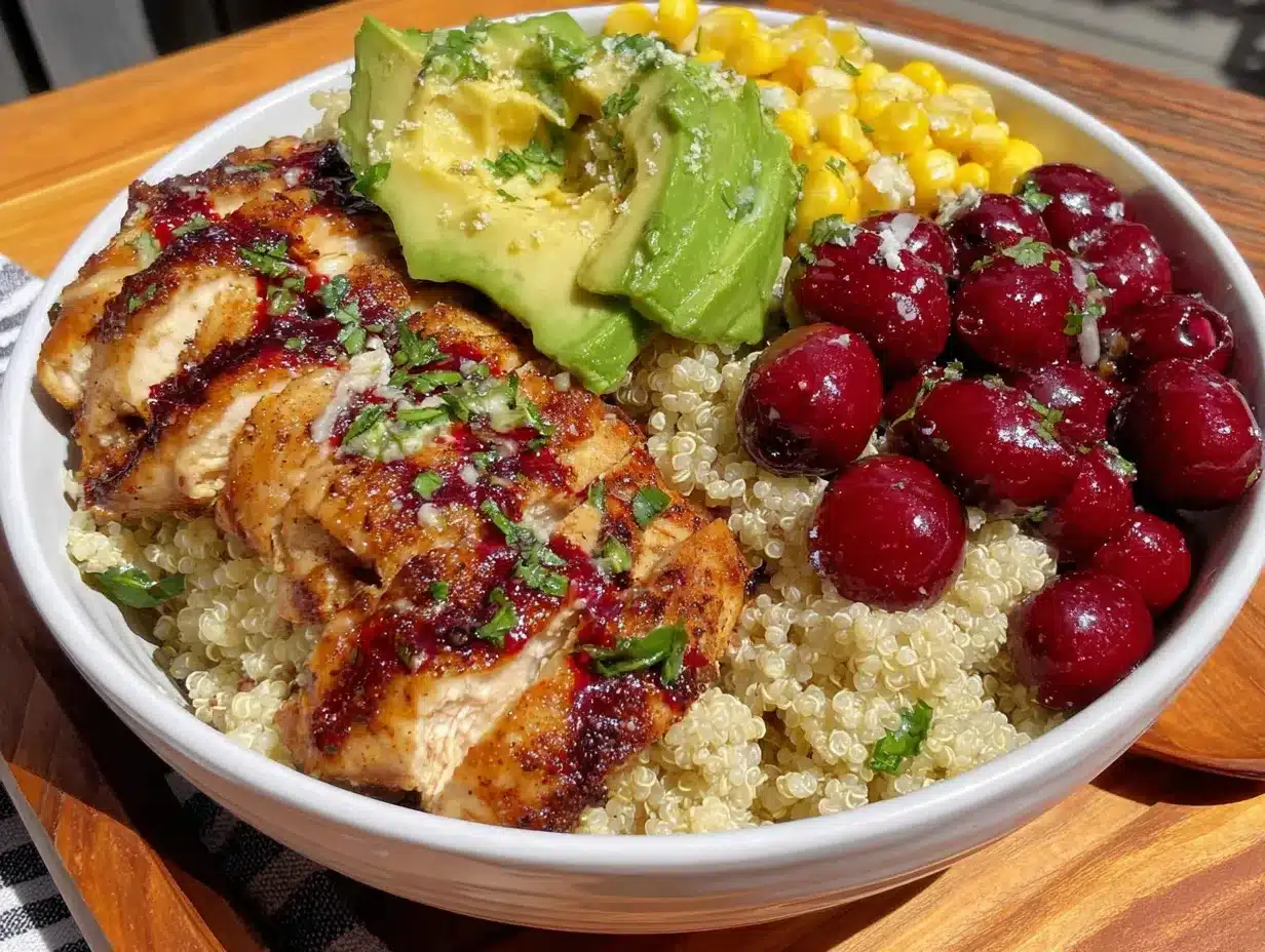 bowl quinoa-poulet rentrée preparation steps