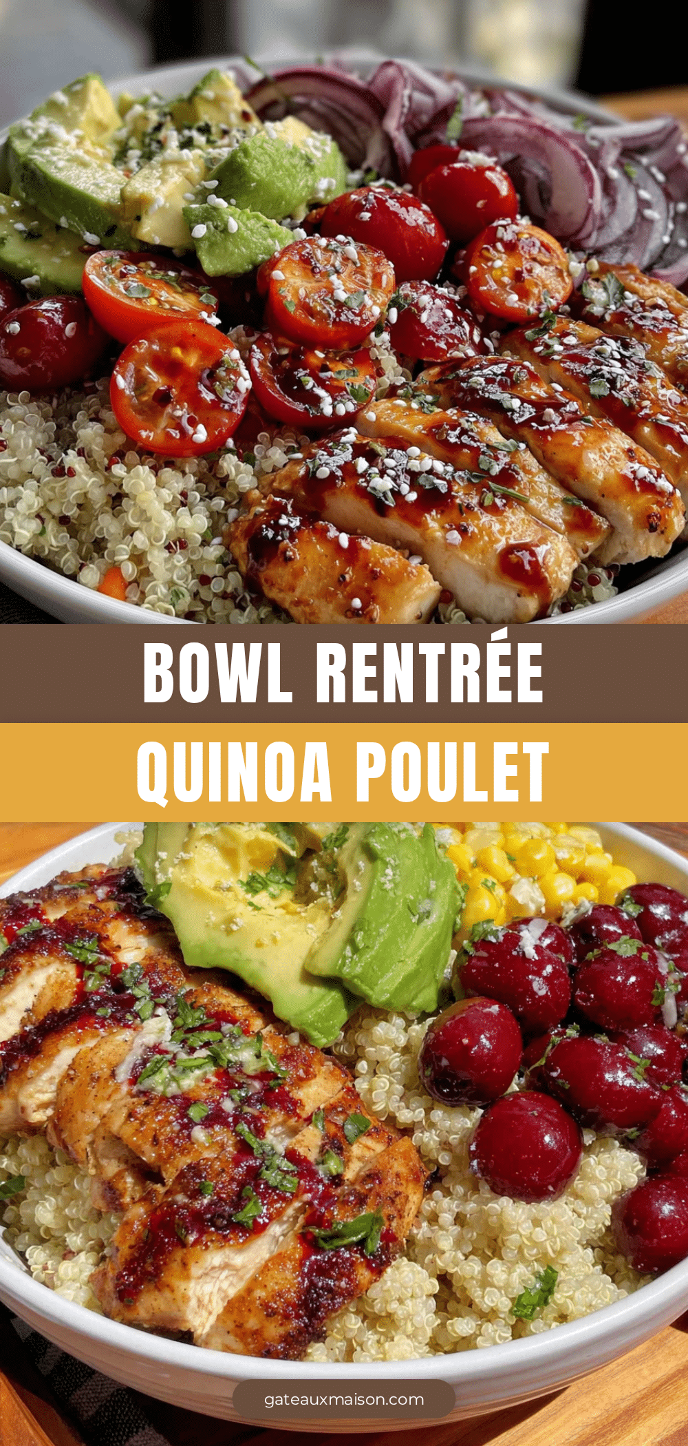 bowl quinoa-poulet rentrée recipe