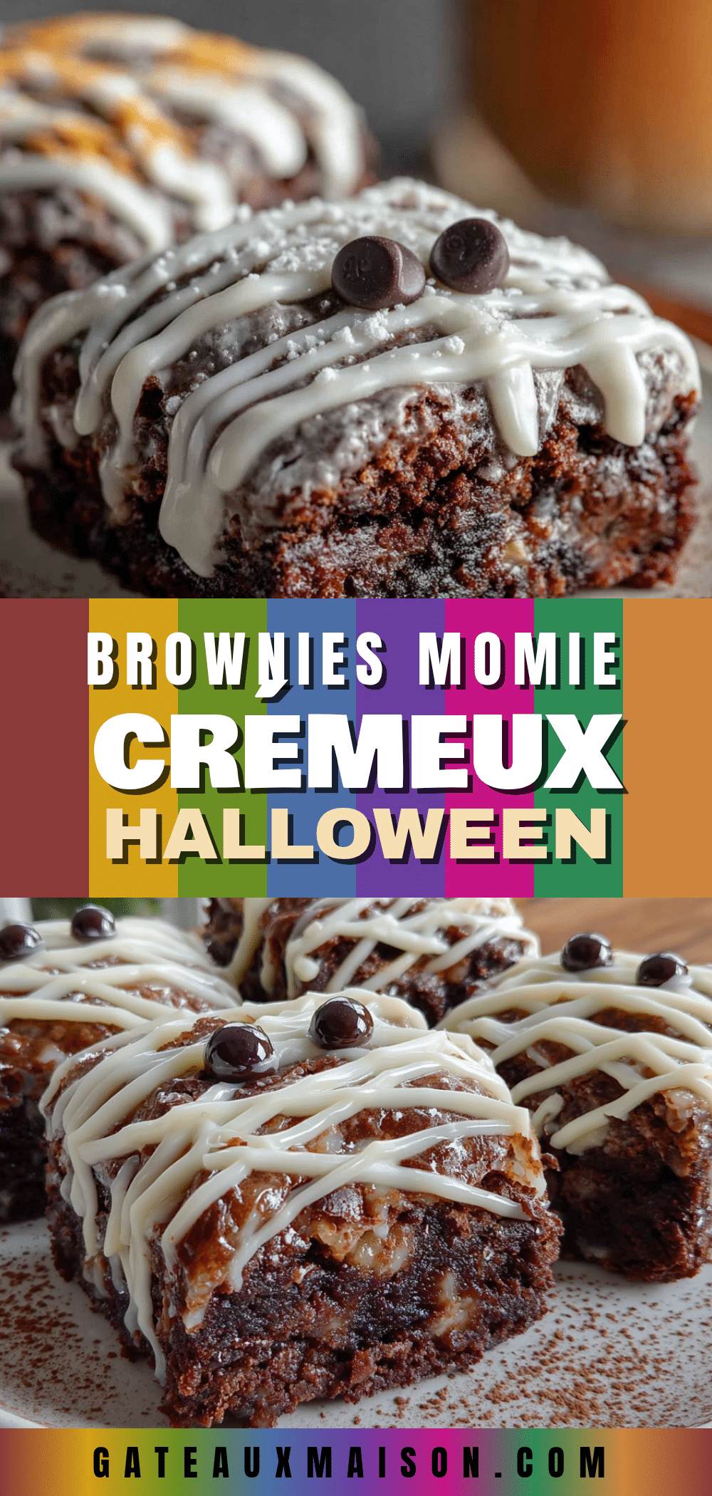 brownies momie halloween chocolat blanc recipe