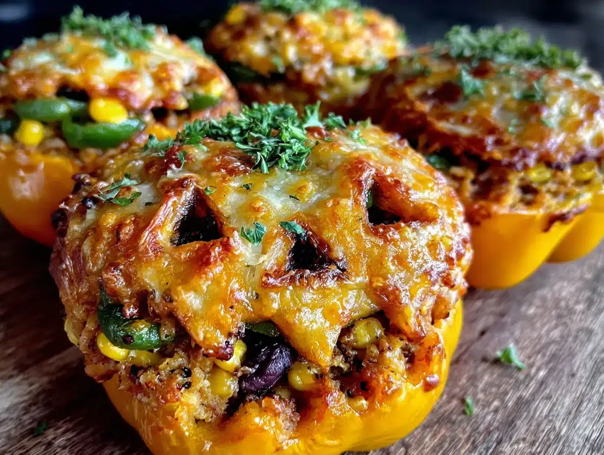 citrouilles farcies aux poivrons preparation steps