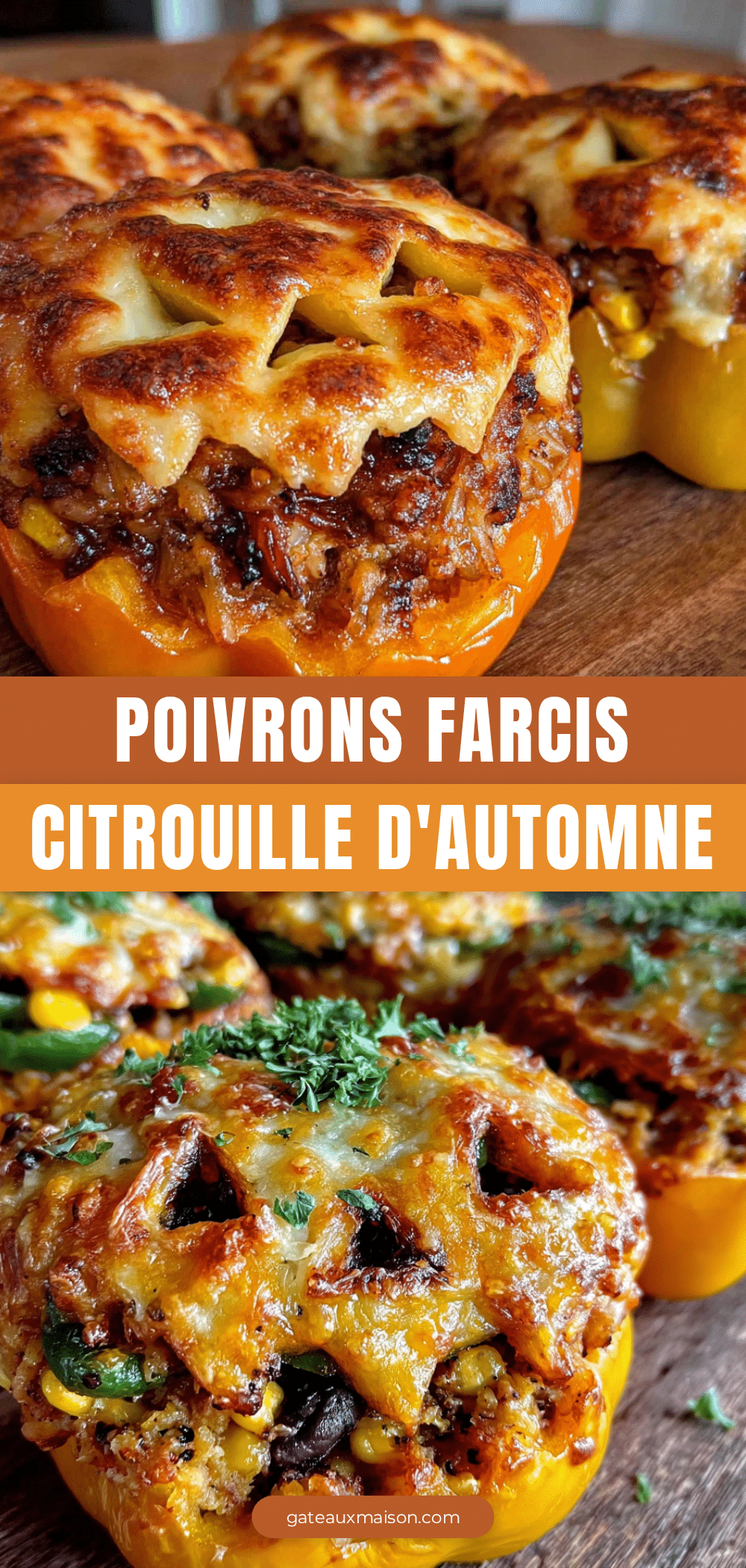 citrouilles farcies aux poivrons recipe