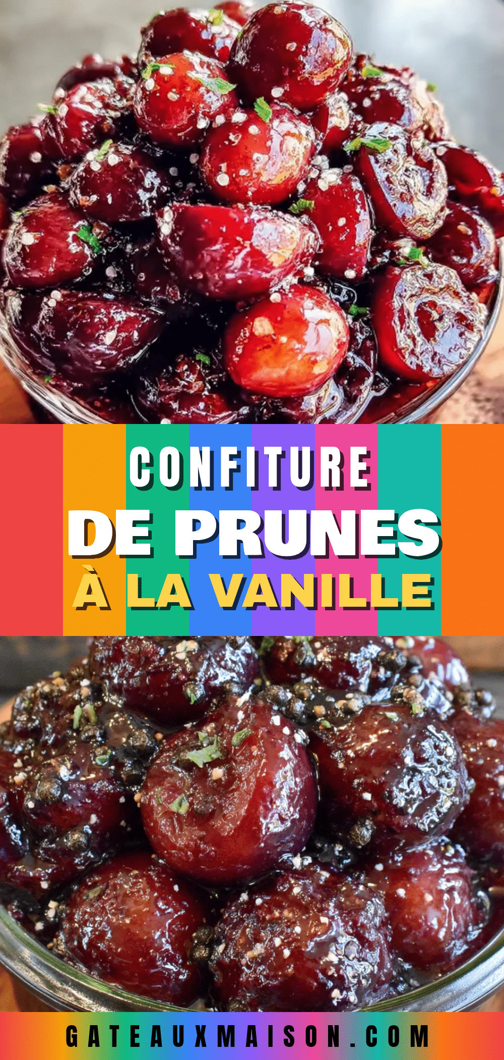 confiture de prunes minute à la vanille facile recipe