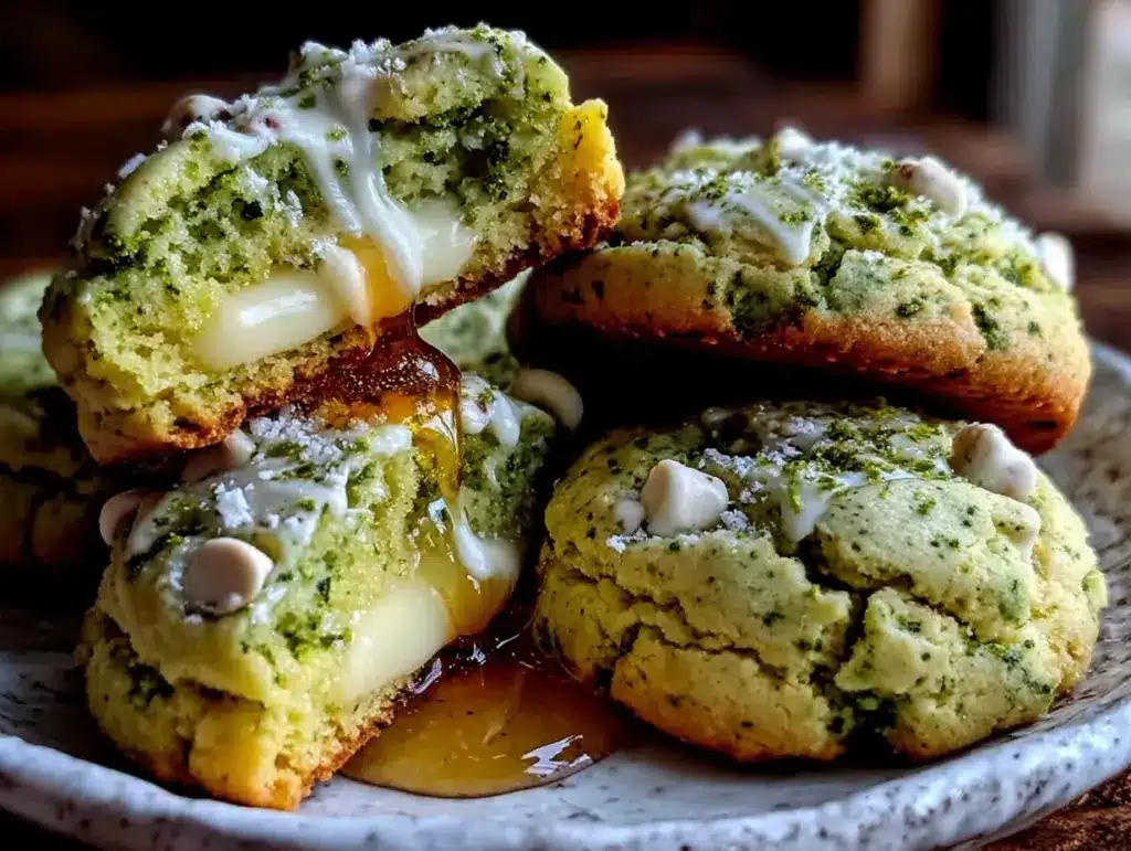 cookies matcha fondants aux pépites blanches - featured image