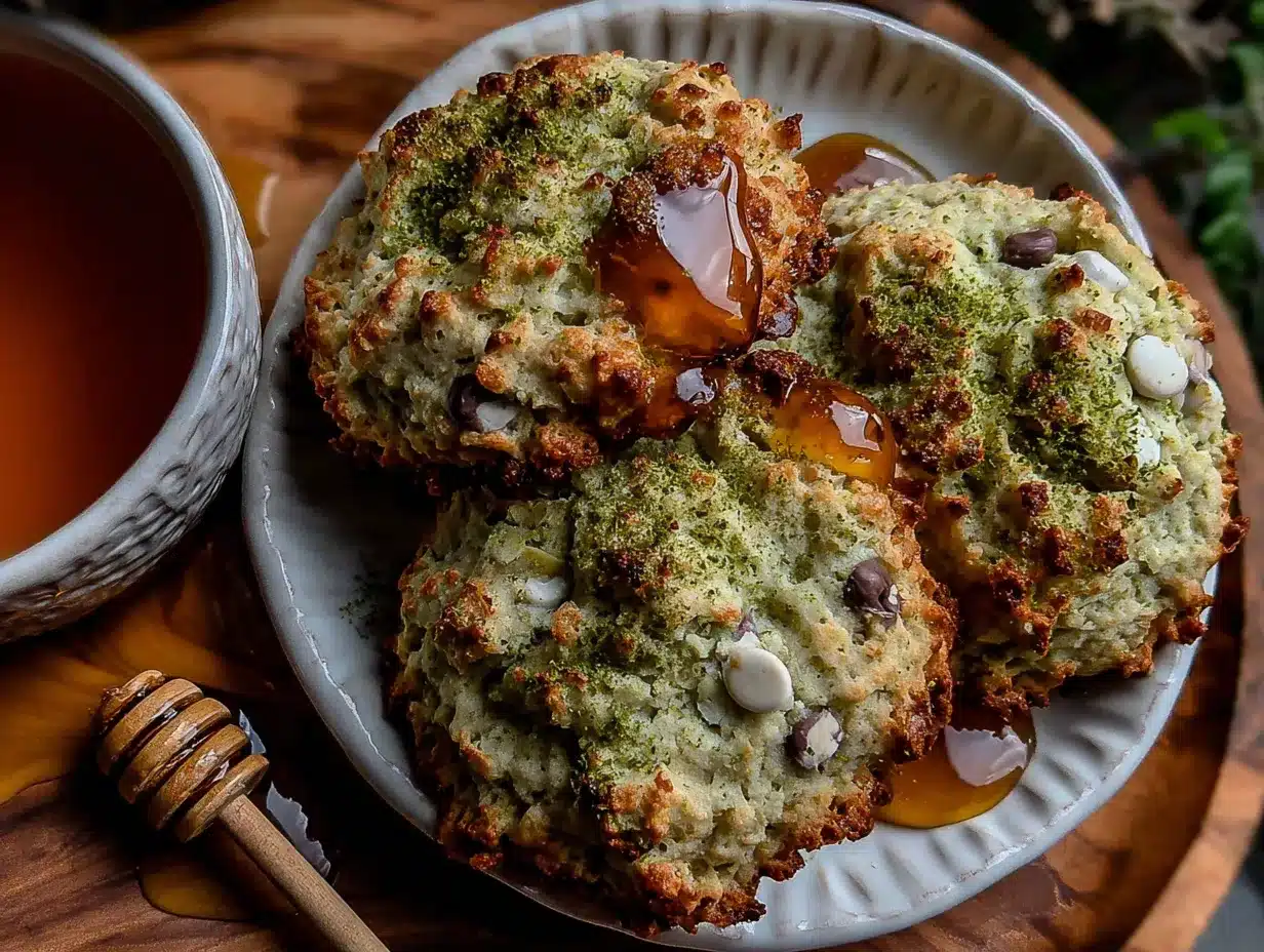cookies matcha fondants aux pépites blanches preparation steps