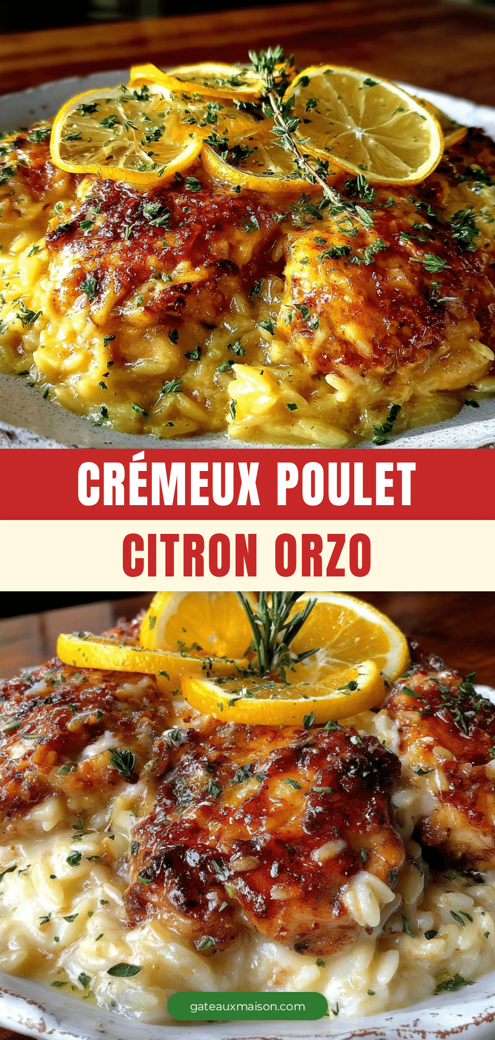 crémeux poulet citron orzo facile recipe