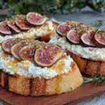 crostini figues ricotta miel - featured image