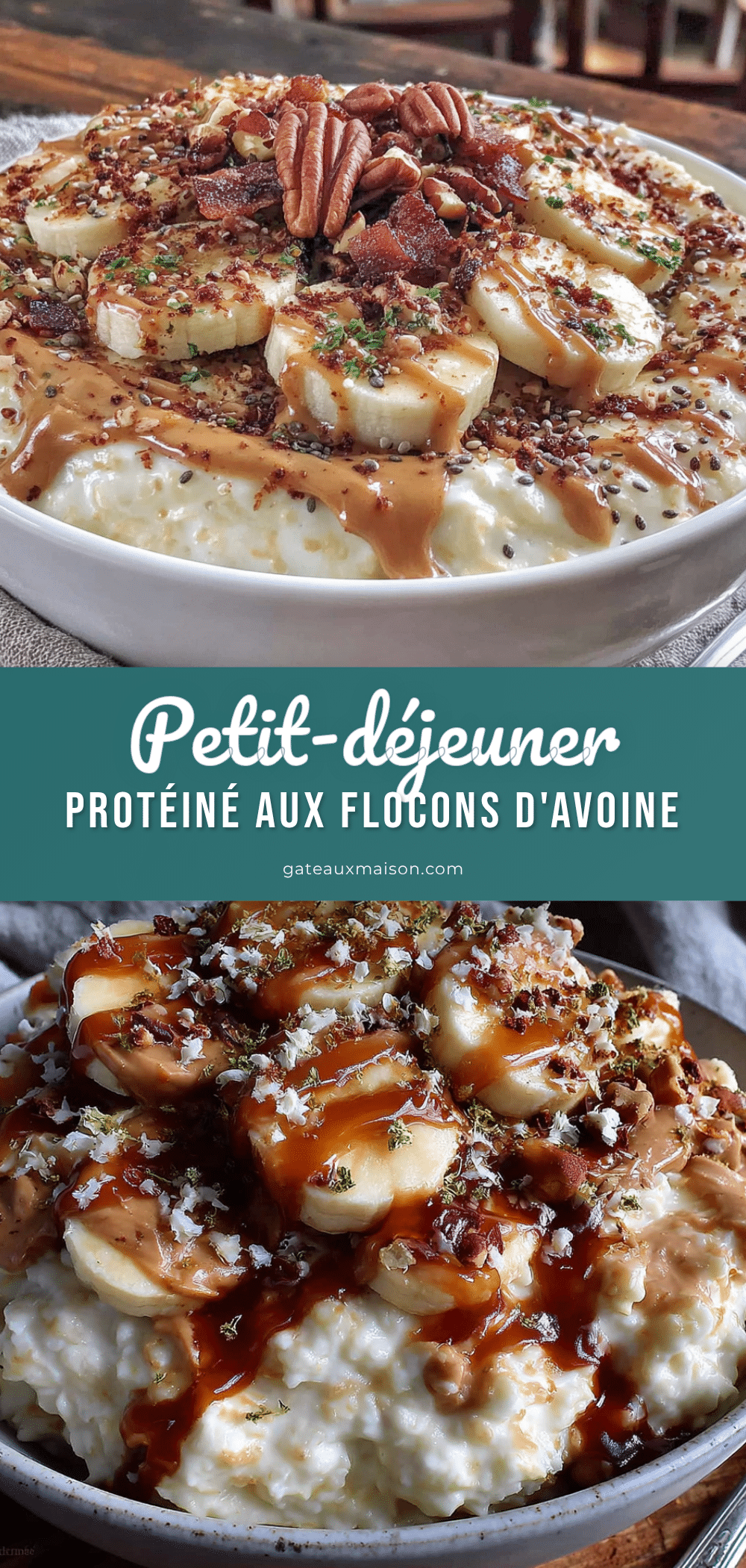 flocons davoine protéinés au beurre de cacahuète recipe