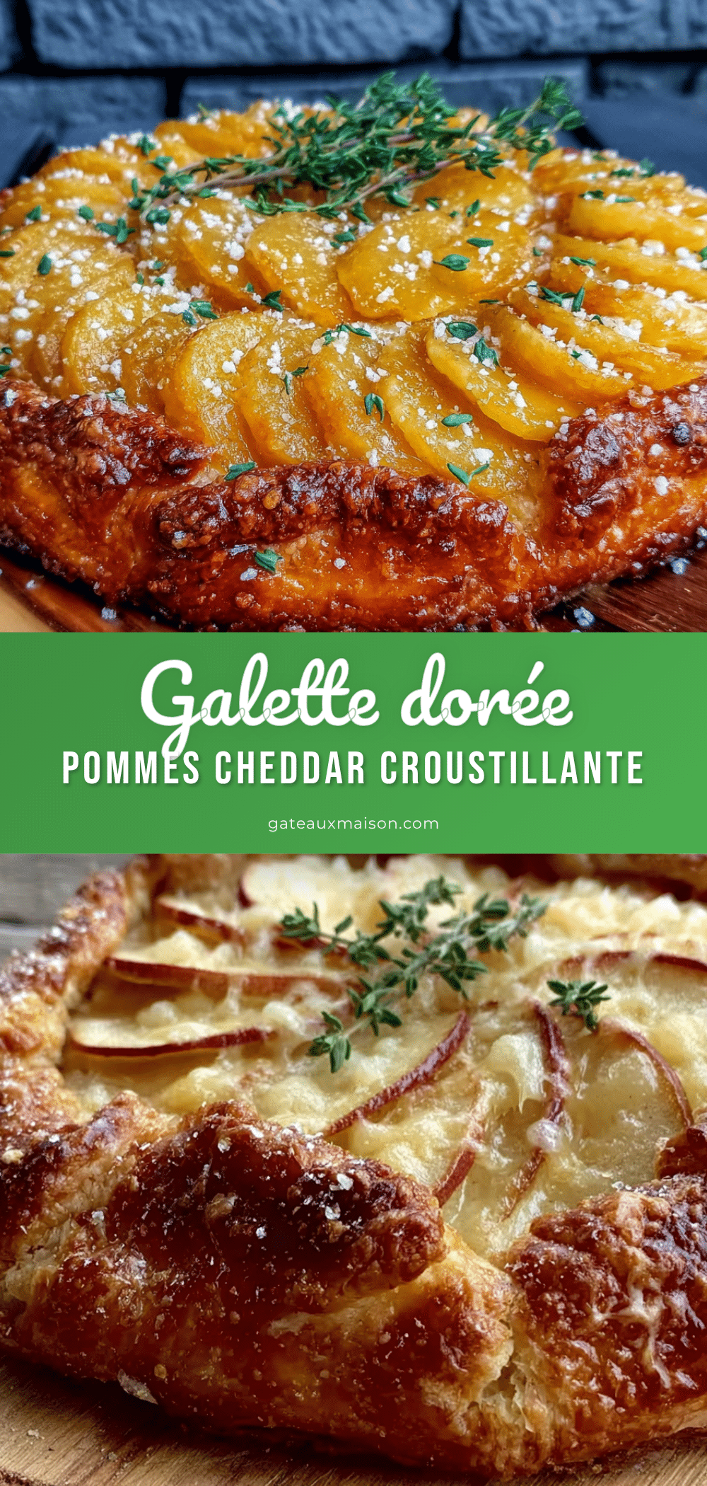 galette aux pommes et cheddar recipe