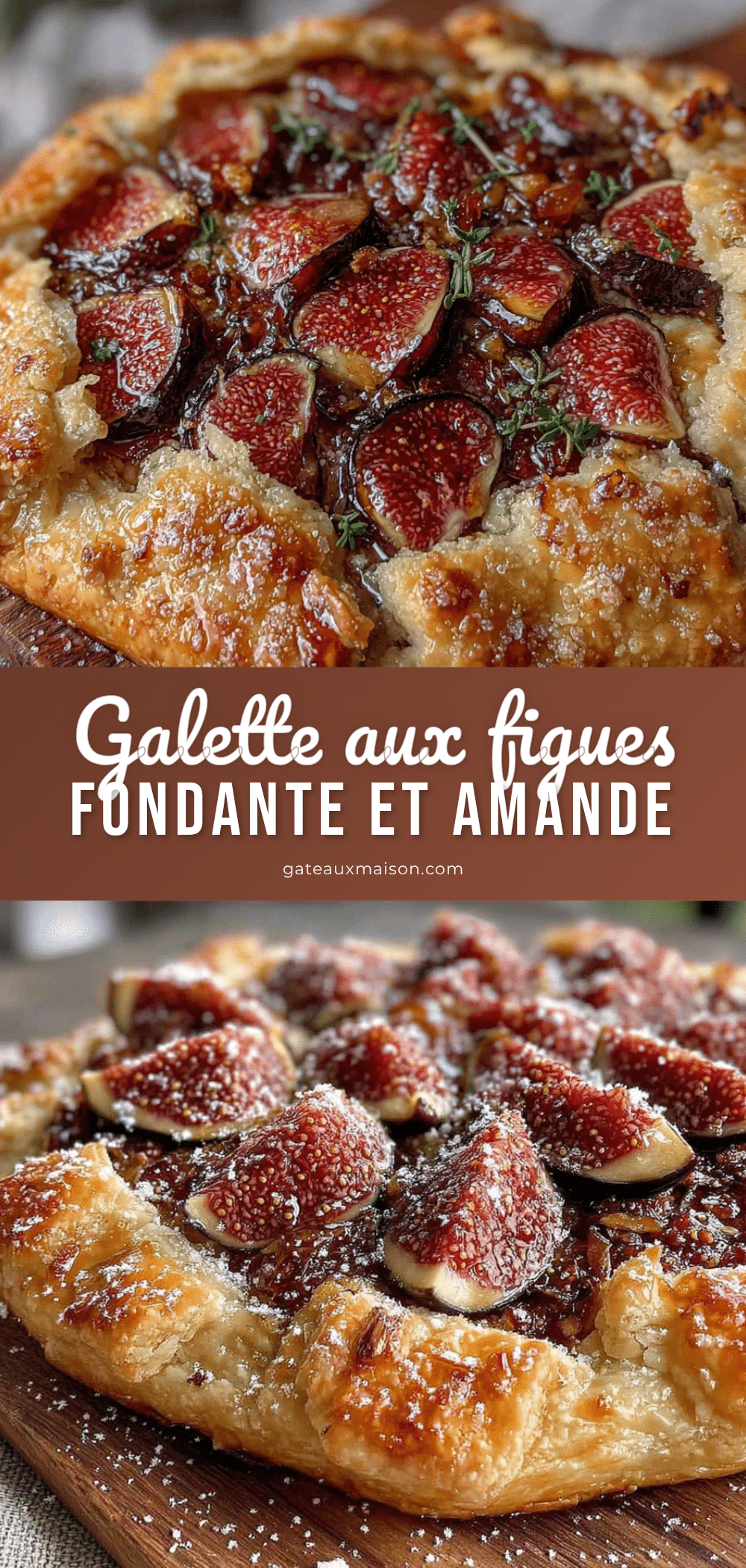 galette rustique aux figues et à la frangipane recipe