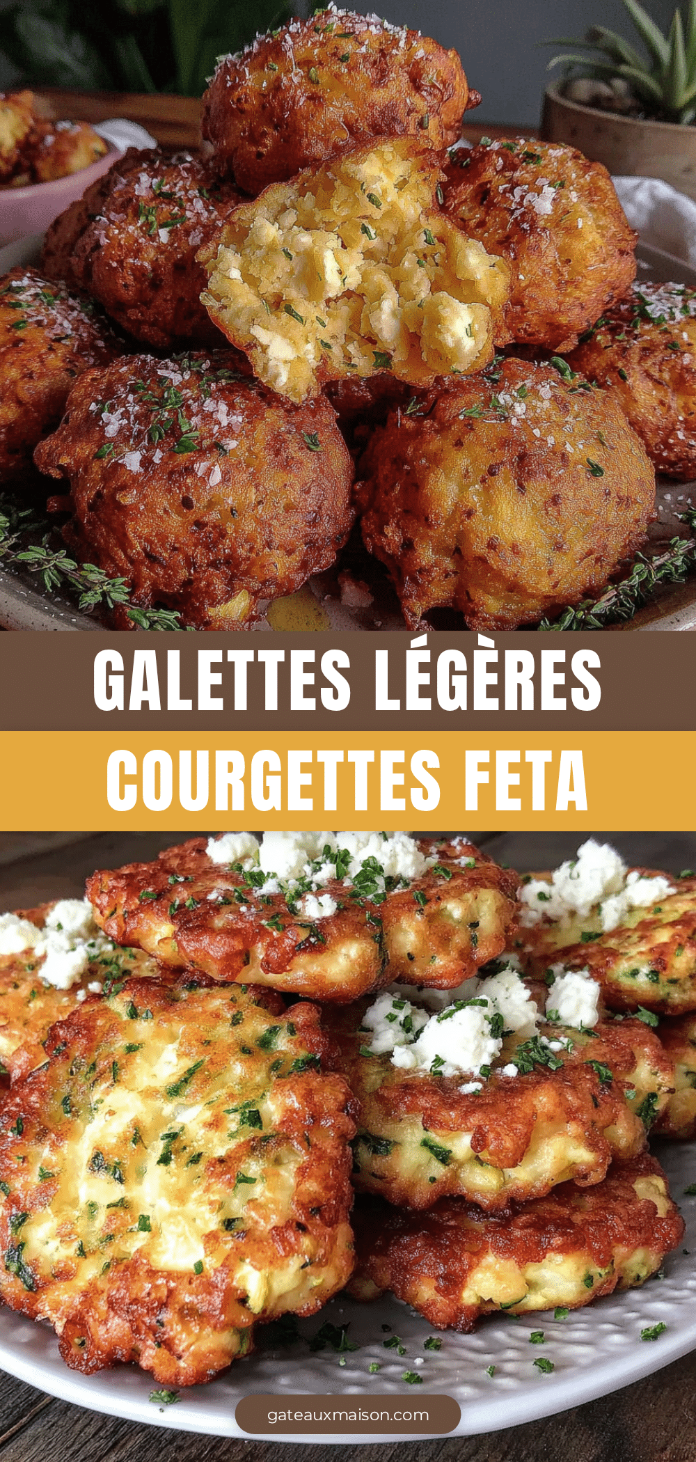 galettes légères courgettes feta recipe