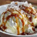 glace au caramel salé sans sorbetière - featured image