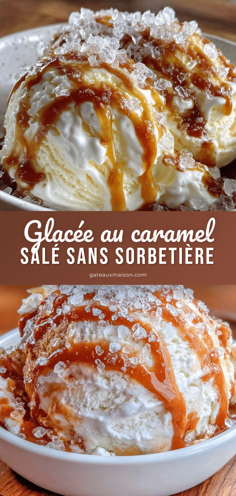glace au caramel salé sans sorbetière recipe