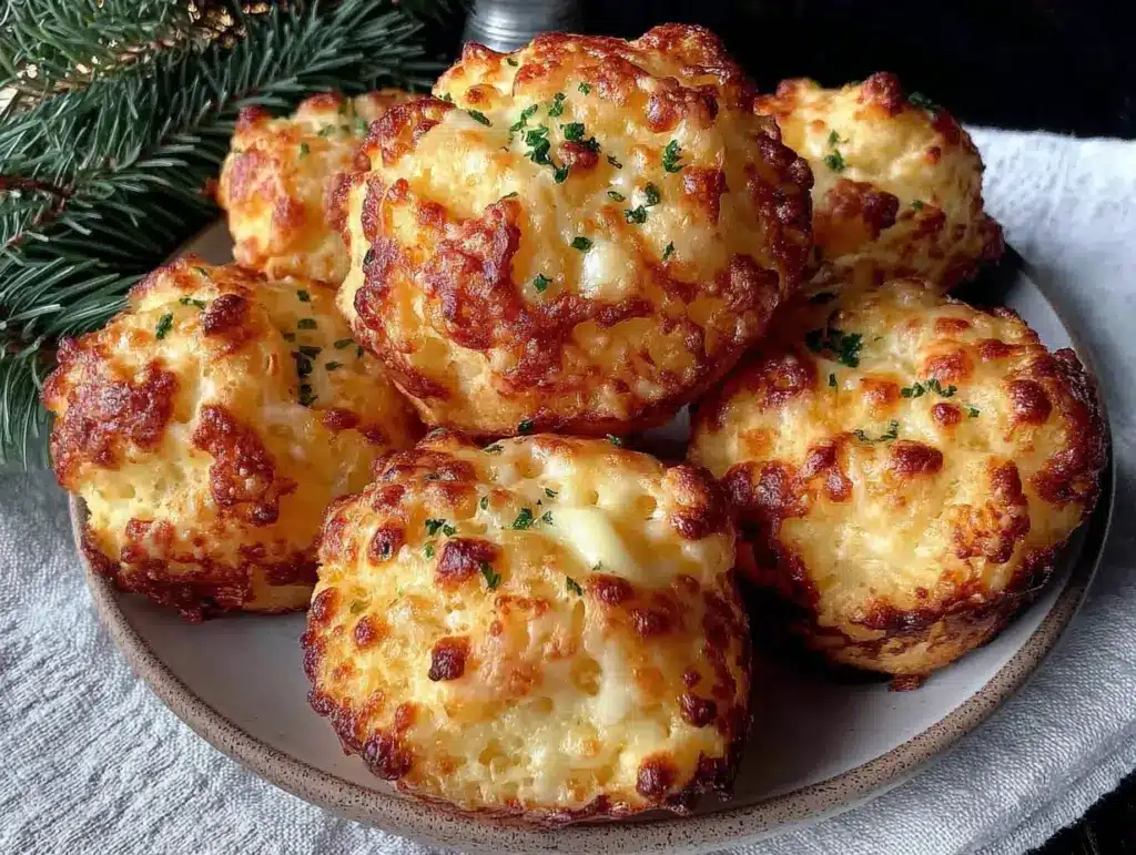 mini gougères de Noël croustillantes et fondantes - featured image