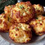 mini gougères de Noël croustillantes et fondantes - featured image