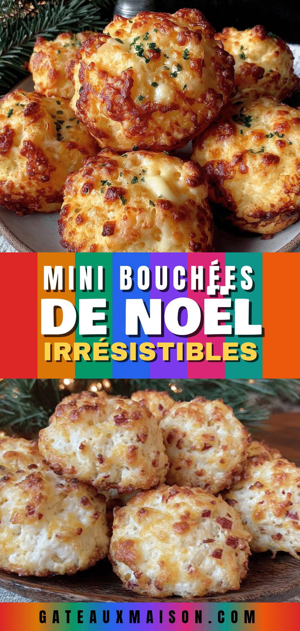 mini gougères de Noël croustillantes et fondantes recipe