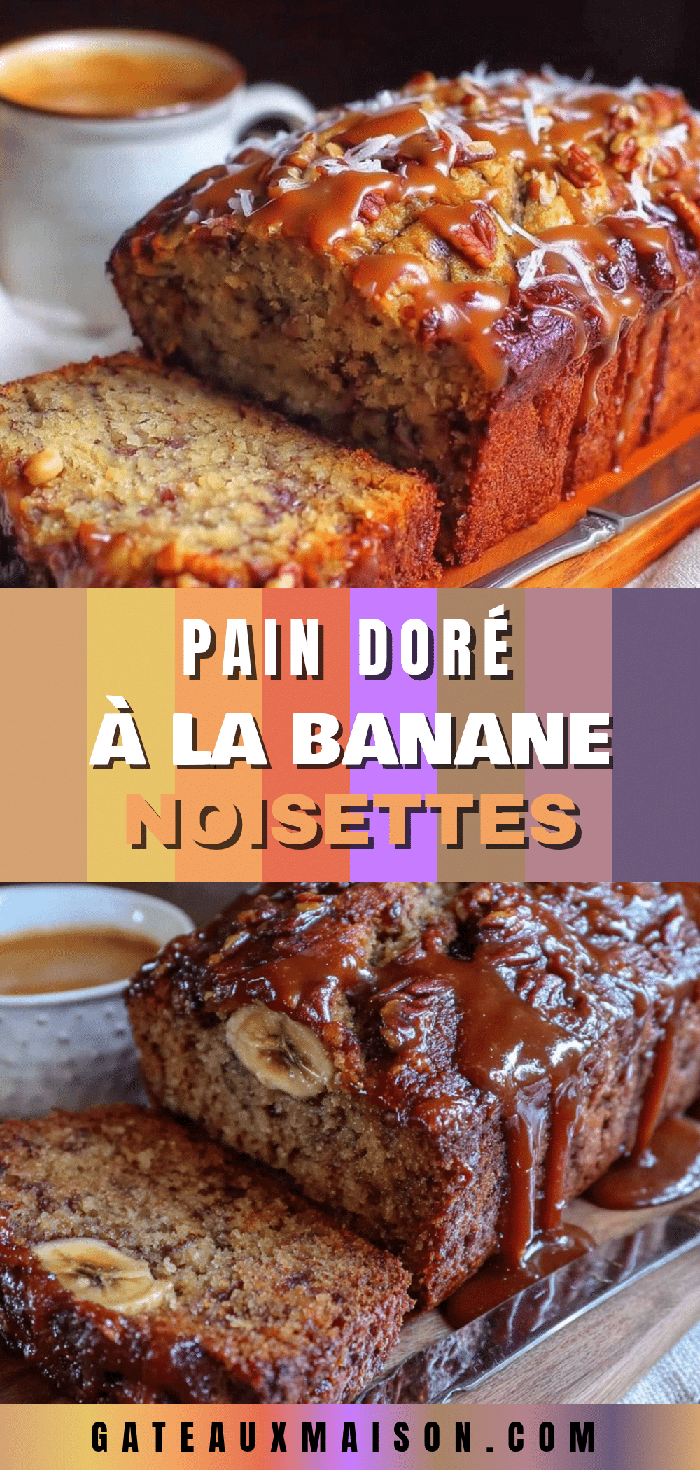 pain à la banane et aux noix au beurre noisette recipe