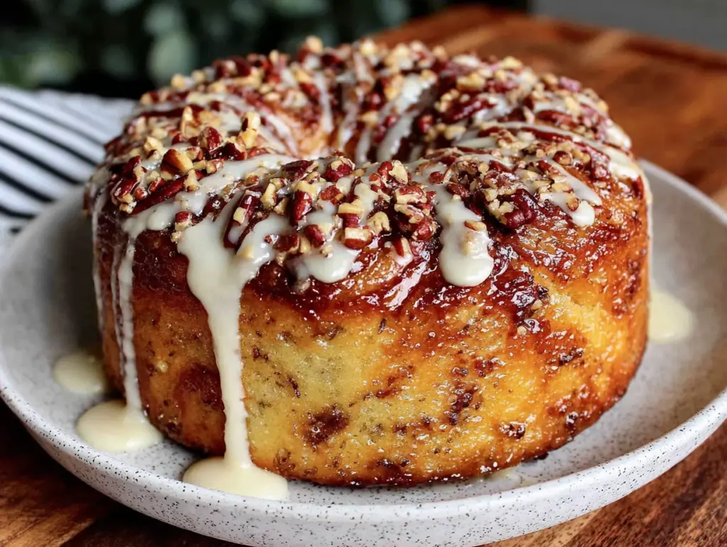 pain perdu aux roulés cannelle glacé - featured image