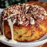 pain perdu aux roulés cannelle glacé - featured image