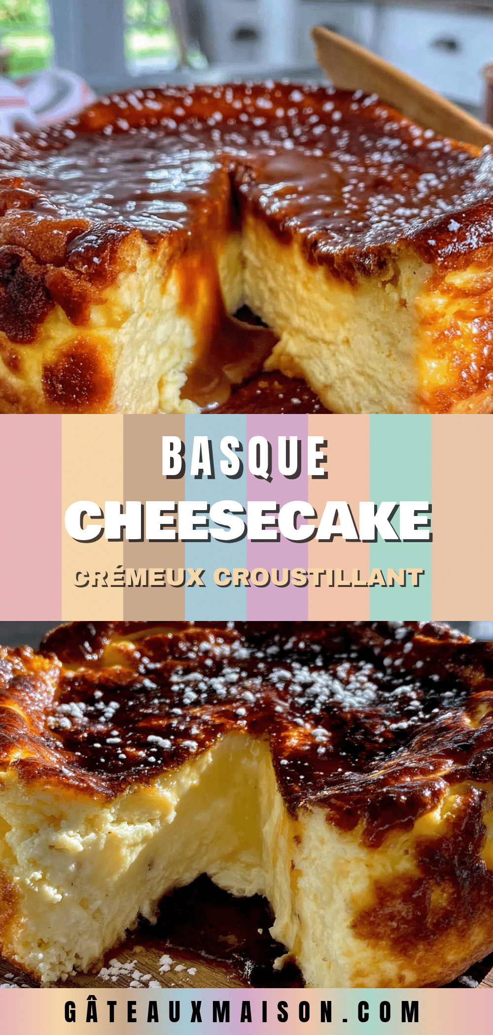 Parfait cheesecake basque traditionnel au four recipe