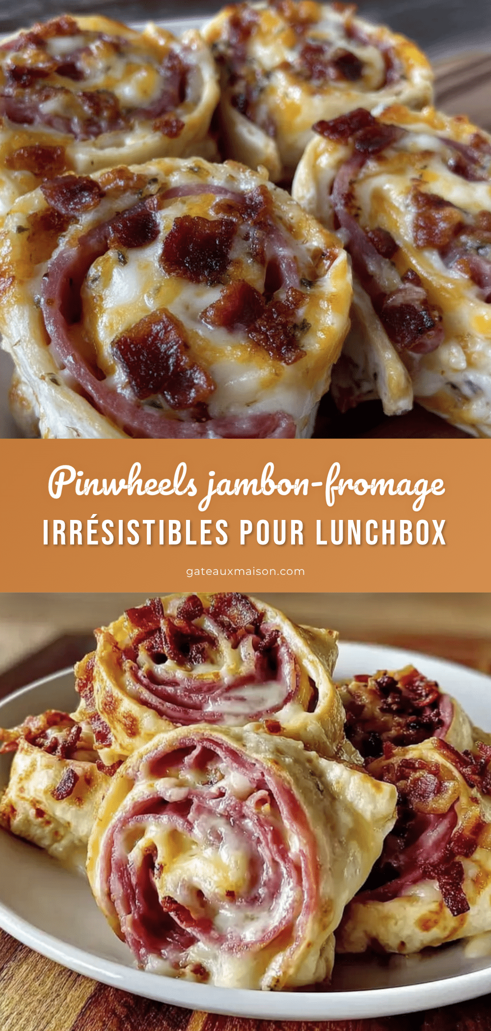 pinwheels jambon-fromage faciles pour lunchbox recipe