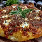 pizza margherita à croûte fine maison - featured image
