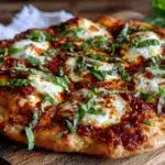 pizza margherita fine et croustillante maison - featured image