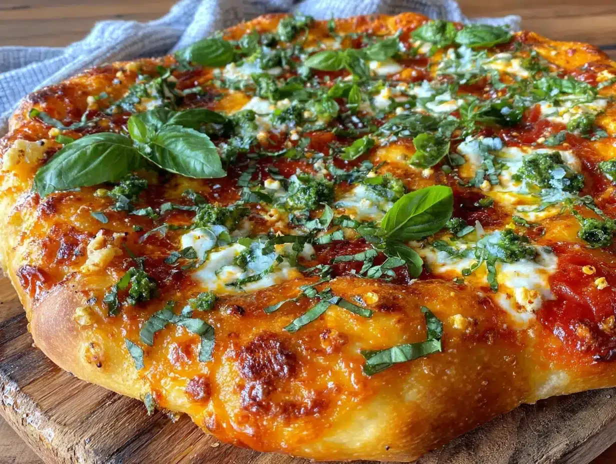 pizza margherita fine et croustillante maison preparation steps