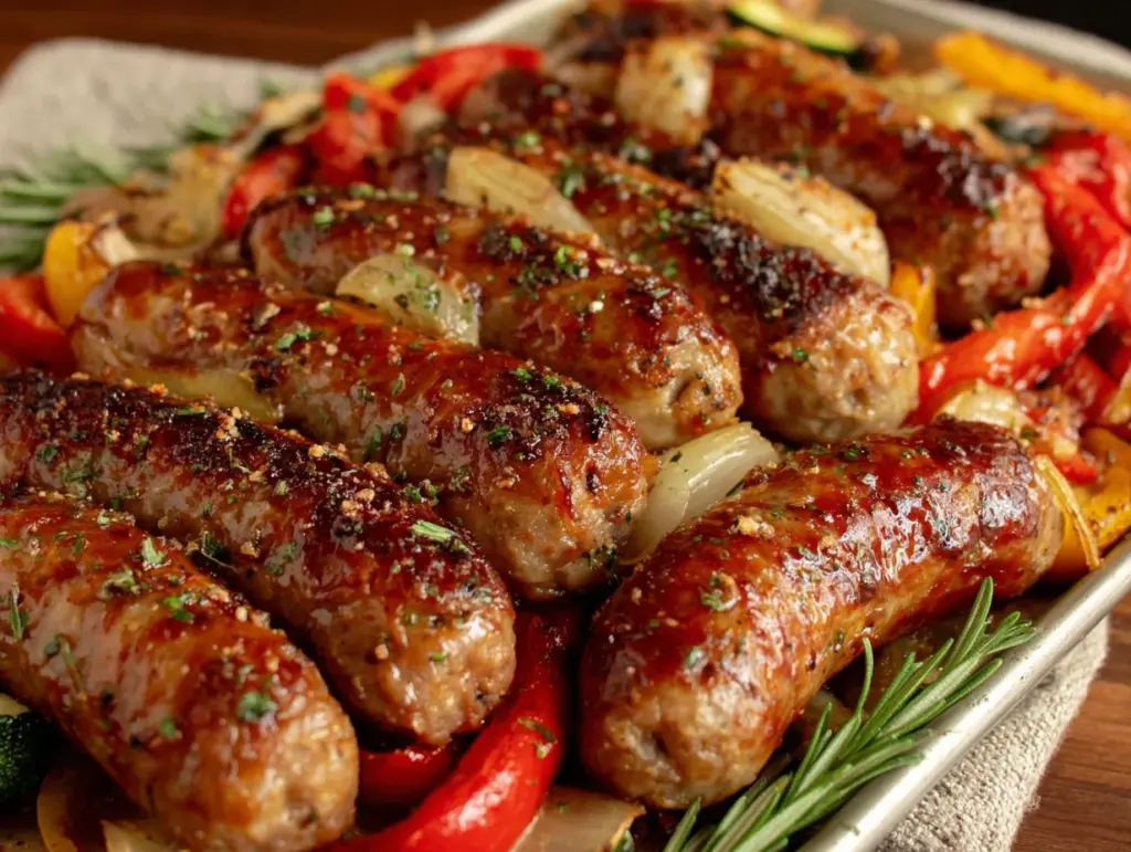 plateaux de saucisses et légumes rôtis faciles - featured image