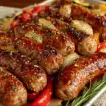 plateaux de saucisses et légumes rôtis faciles - featured image