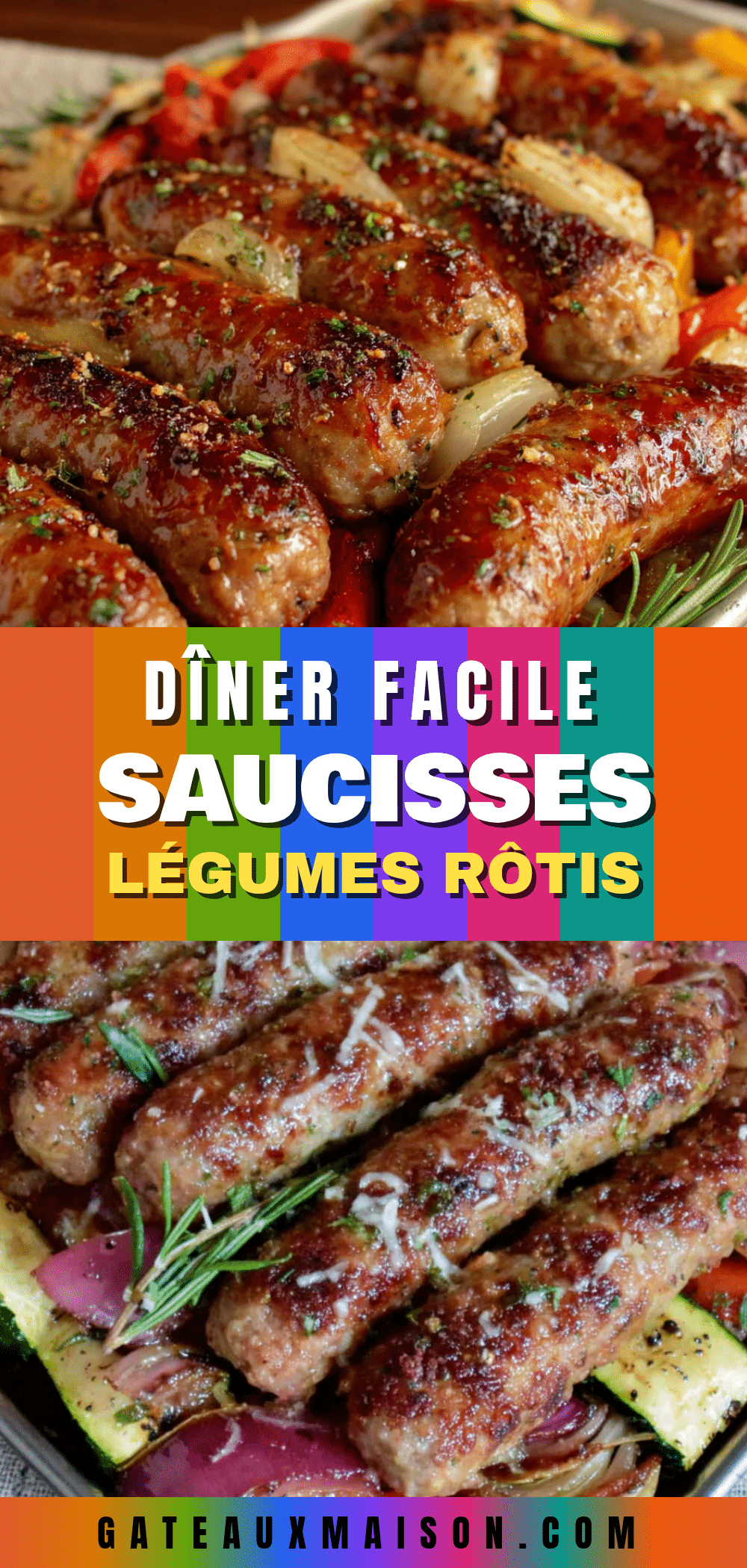 plateaux de saucisses et légumes rôtis faciles recipe
