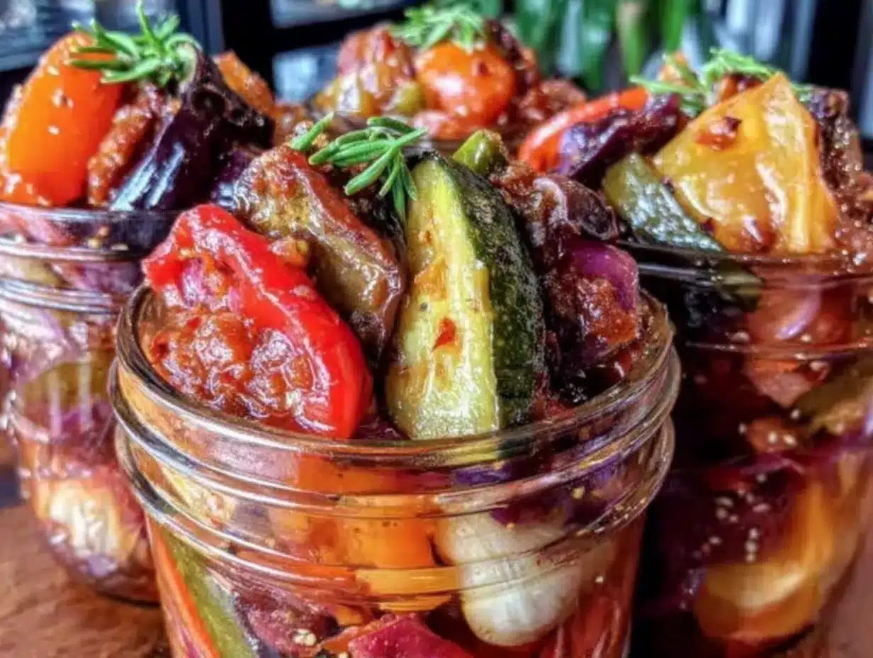 ratatouille dhiver en bocaux preparation steps
