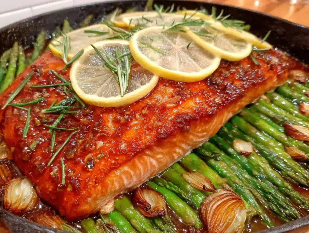 Recette de saumon citronné aux asperges - featured image