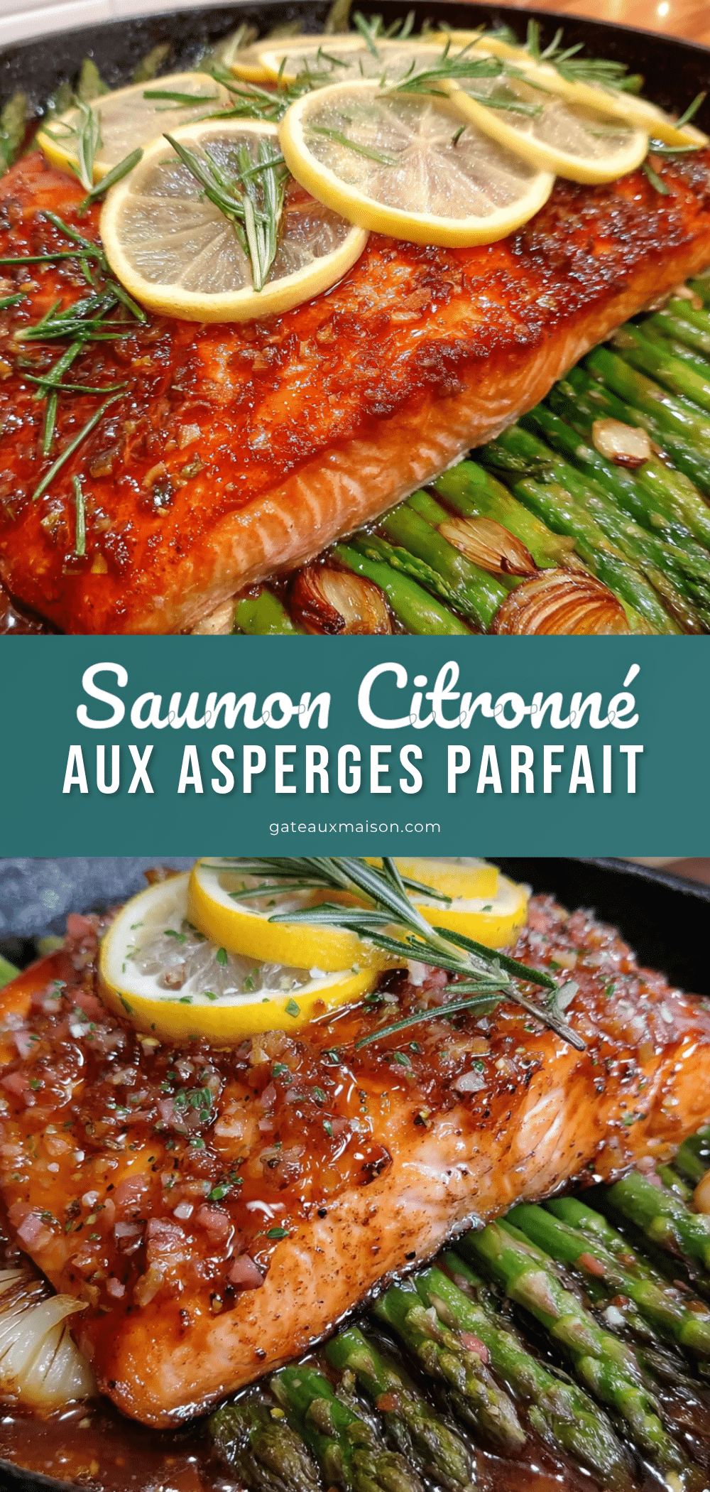 Recette de saumon citronné aux asperges recipe
