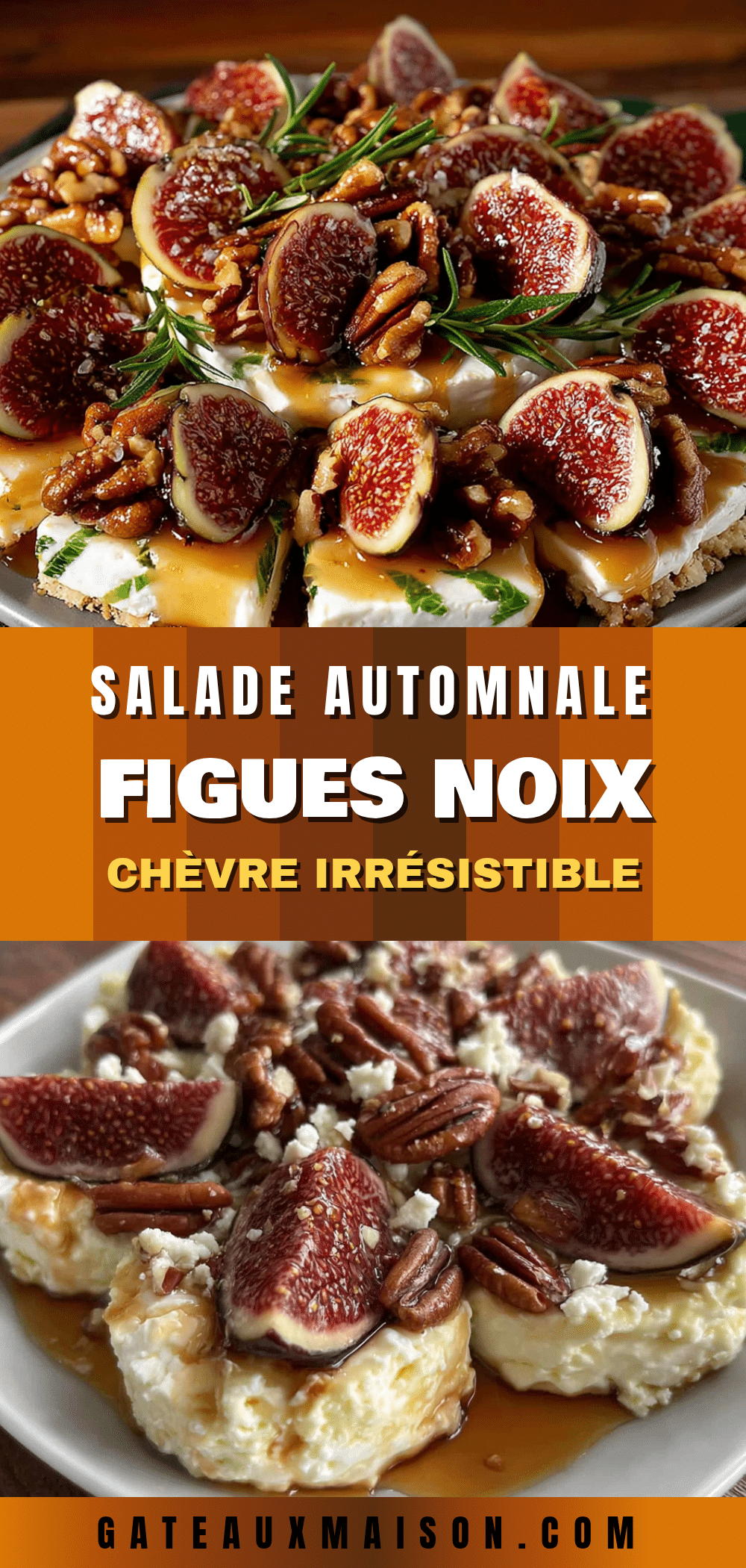 salade automnale figues noix chèvre recipe