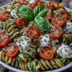 salade de pâtes froide au pesto crémeux - featured image