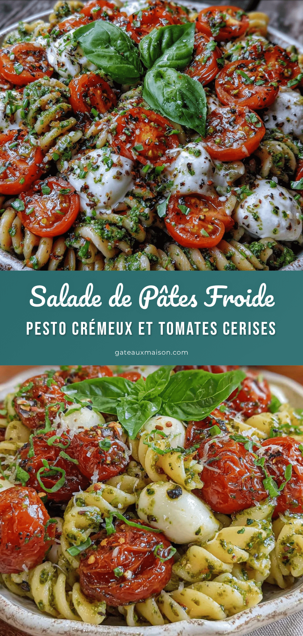 salade de pâtes froide au pesto crémeux recipe
