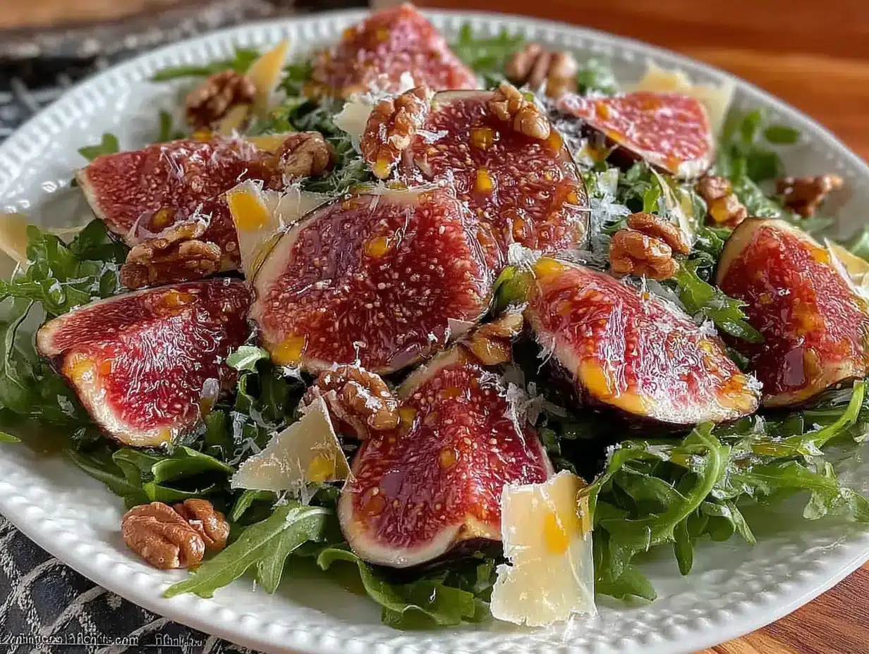 salade figues roquette noix preparation steps