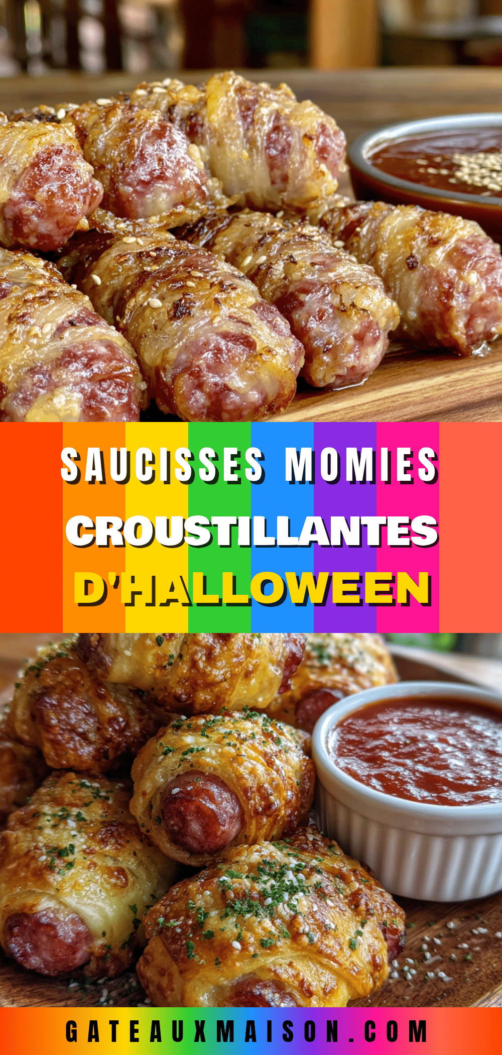 Saucisses momies croustillantes pour Halloween recipe