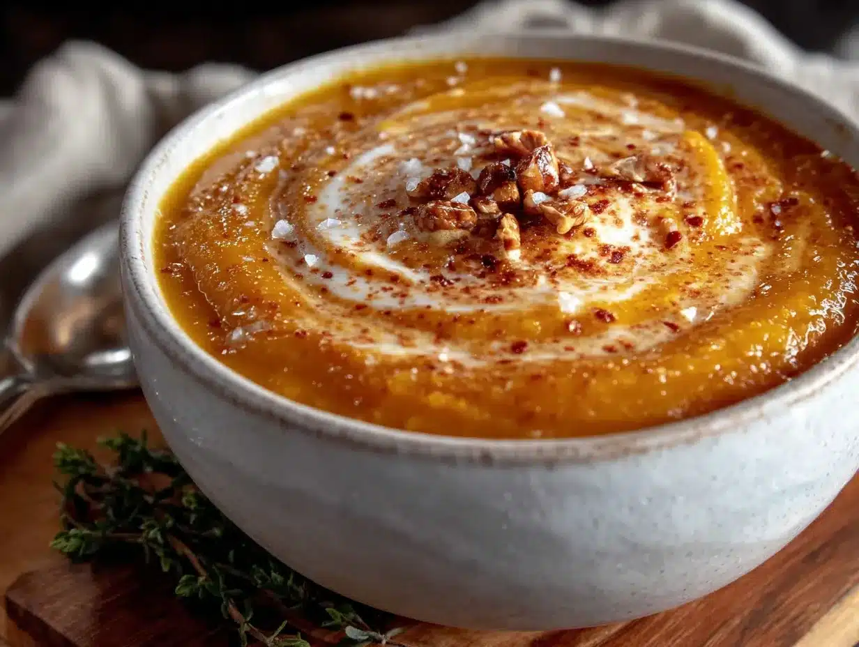 soupe butternut-châtaigne preparation steps