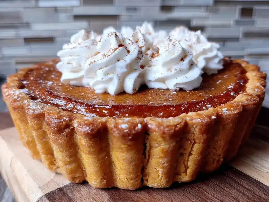 tarte à la citrouille croustillante et crémeuse - featured image