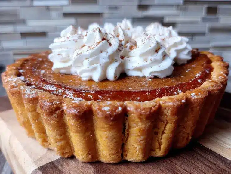tarte à la citrouille croustillante et crémeuse - featured image
