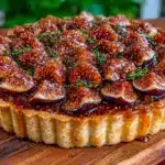 tarte aux figues fondante au miel de thym - featured image